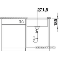 Blanco Subline 500-U (матовый белый) [514509] Image #4