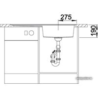 Blanco Zenar XL 6 S-F (темная скала, правая) [519308] Image #2