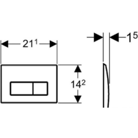 Geberit Kappa 50 115.260.21.1 (хром глянцевый) Image #2