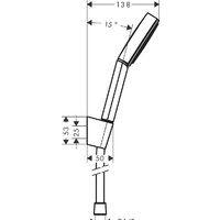 Hansgrohe Pulsify 105 1jet 24301000 (хром) Image #2