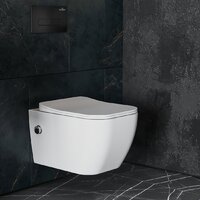 Roxen Cube Bidet One Rimless 6 в 1 StounFix Dual Fresh 583046 (кнопка: черный матовый) Image #9