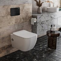 Roxen Cube Bidet One Rimless 6 в 1 StounFix Dual Fresh 583046 (кнопка: черный матовый) Image #8