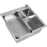 ARFEKA Eco AR мойка 500*500, коландер G, дозатор Satin Decor