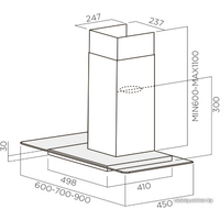 Elica Flat Glass Plus IX/A/60 [PRF0097367] Image #3