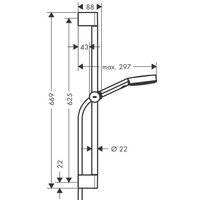 Hansgrohe Pulsify Select 105 3jet Relaxation 24160700 (белый матовый) Image #2