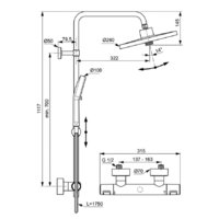 Ideal Standard Ceratherm T25+ A7210XG Image #8