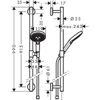 Hansgrohe Raindance Select S 26322400 (белый/хром) Image #4