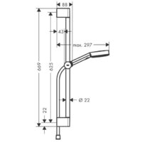 Hansgrohe Pulsify Select 105 3jet Relaxation 24160000 (хром) Image #2