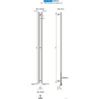 Ростела Мини 1/2" 2 перекладины 180 см (белый) Image #2