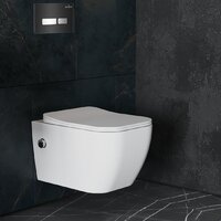 Roxen Cube Bidet One Rimless 6 в 1 StounFix Dual Fresh 649838 (чёрное стекло) Image #11