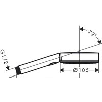 Hansgrohe Pulsify Select 105 3jet Relaxation 24110670 (черный матовый) Image #2