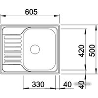 Blanco Tipo 45 S Mini (матовая) [516524] Image #4
