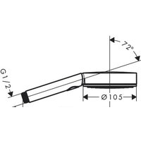 Hansgrohe Pulsify Select 105 3jet Relaxation 24110000 (хром) Image #3