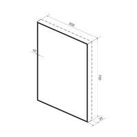 Wellsee Зеркало с фоновой LED-подсветкой 7 Rays' Spectrum 172200900, 55 х 70 см (с сенсором и регулировкой яркости освещения) Image #9