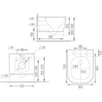 Roxen Cube bidet в комплекте с инсталляцией StounFix Dual Fresh 6 в 1 966426 (кнопка: серый бетон) Image #19