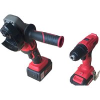 Edon OAF21-AD/AG (шуруповерт, болгарка, 2 АКБ, кейс) Image #3