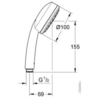 Grohe New Tempesta Cosmopolitan 100 26082001 Image #2