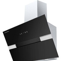 MAUNFELD Mersey 60 (нержавеющая сталь/черное стекло)