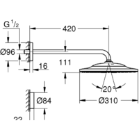 Grohe Rainshower Smartconnect 310 26640000 Image #7