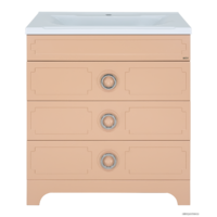 Misty Атлантик - 60 Тумба напольная с 2 ящ., белая эмаль - П-Атл-01060-0112Я