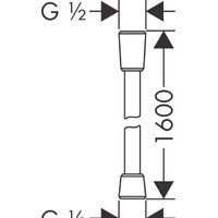 Hansgrohe Isiflex 28276670 (черный матовый) Image #2