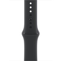 Apple Watch Series 10 46 мм (алюминиевый корпус, серебристый/черный, спортивный силиконовый ремешок S/M) Image #3