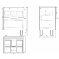 Dreja Тумба под умывальник Q Plus 60 [99.0004] Image #5