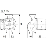 Grundfos UPS 25-80 N 180 Image #2