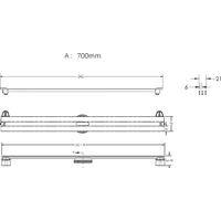 Berges Wasserhaus Super Slim 700 (матовый хром) Image #8