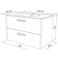 IDDIS Тумба с умывальником BRI80W0i95K Image #8