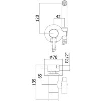 Paffoni Tweet Round ZDUP110HG Image #2