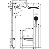 Hansgrohe Rainfinity Showerpipe 360 1jet 26842700 (белый матовый) Image #2