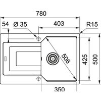 Franke UBG 611-78 (графит) Image #2