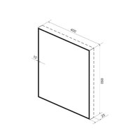 Wellsee Зеркало с фоновой LED-подсветкой 7 Rays' Spectrum 172200800, 40 х 65 см (с сенсором и регулировкой яркости освещения) Image #9