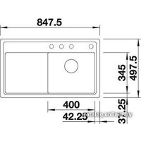 Blanco Zenar 45 S-F (антрацит, правая) [519291] Image #2