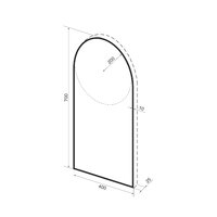 Wellsee Зеркало с фоновой LED-подсветкой 7 Rays' Spectrum 172201690, 40 х 70 см (с сенсором и регулировкой яркости освещения) Image #9