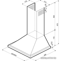 Krona Bella 600 Inox Push Button Image #2
