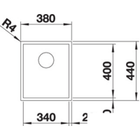 Blanco Zerox 340-IF Durinox (без клапана-автомата) Image #4