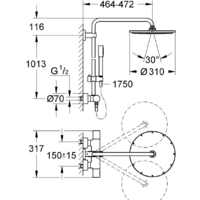 Grohe Rainshower System 310 27966000 Image #11