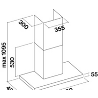 Falmec Lumina NRS 120 800 м3/ч (черный) Image #2