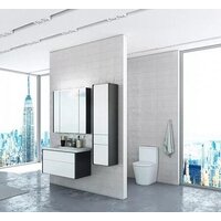 Roca Тумба Ronda 70 ZRU9302964 с умывальником Gap 70 (белый/антрацит) Image #2