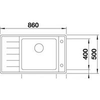 Blanco Andano XL 6 S-IF Compact (левая, с клапаном автоматом) Image #4
